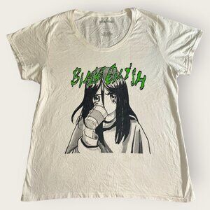 Billie Eilish Anime Graphic Tee Size Large White